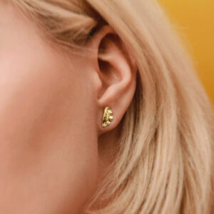 Pierogi kolczyki I srebro pozłacane