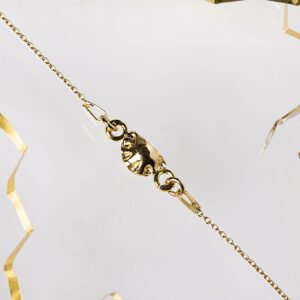 Pieróg bransoletka srebro pozłacane