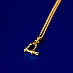 szekla naszyjnik srebro pozłacane